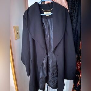 Elegant Micheal Korr Black Women's Coat Size 1X